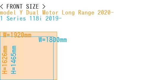 #model Y Dual Motor Long Range 2020- + 1 Series 118i 2019-